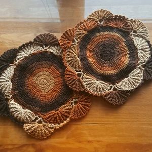 Crochet Shell Sousplast / Small size